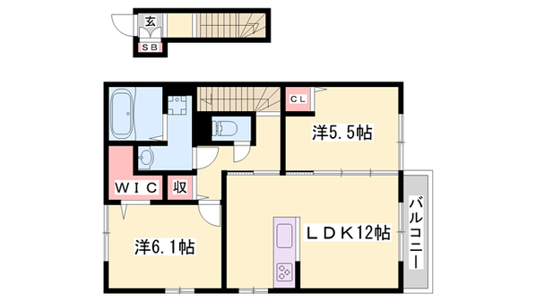 メルベーユの物件間取画像